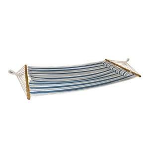 Bliss Hammocks Hammock with Spreader Bars Oversized with Pillow In Nautical Stri - All