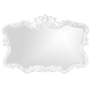 Howard Elliott 21183 Talida Glossy White Lacquer Mirror - All