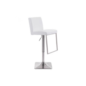Zuo Puma Bar Chair White Set of 2 - All