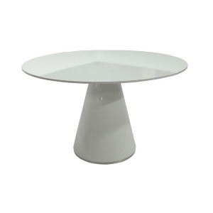 Moes Home Otago Round Dining Table in White - All