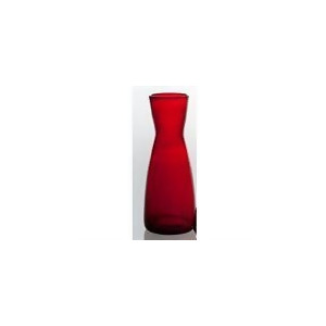 Abigails Bubble Glass Carafe In Red Set of 2 - All