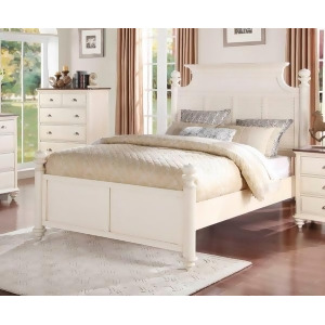 Homelegance Floresville Bed In Antique White / Dark Cherry Top - All