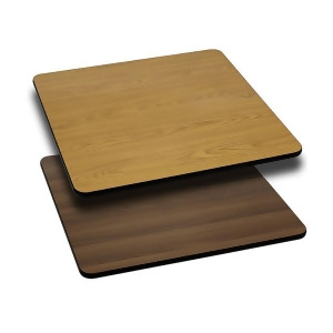 Flash Furniture 24 Square Table Top With Natural Or Walnut Reversible Laminate - All