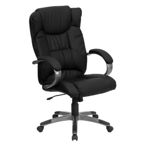Flash Furniture High Back Black Leather Executive Office Chair Bt-9088-bk-gg - All
