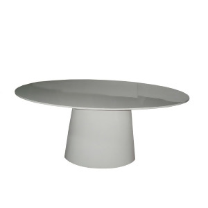 Moes Home Otago Oval Dining Table in White - All