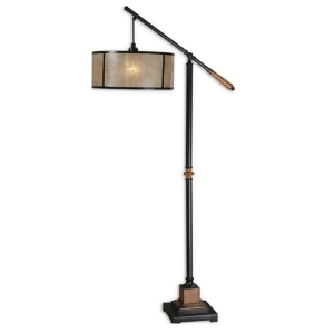 Uttermost Sitka Floor Lamp w/ Natural Mica Shade - All