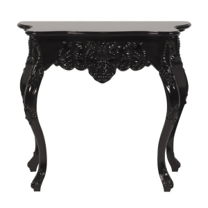 Howard Elliott 56083 Glossy Black Baroque Table Kd - All