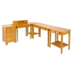 Winsome Wood Studio 5 Piece Home Office Set - All