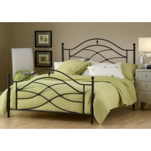 Hillsdale Cole Metal Poster Bed in Black Twinkle - All