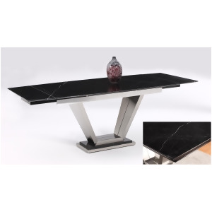 Chintaly Jessy Dining Table In Black Marquis - All