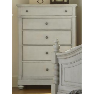 Liberty Furniture Harbor View 5 Drawer Chest in Dove Gray Finish - All