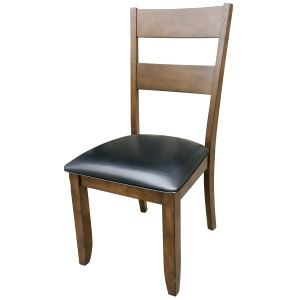 A-america Mariposa Ladderback Side Chair With Upholstered Seat Set of 2 - All