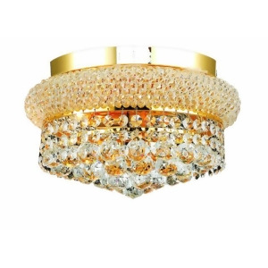 Lighting By Pecaso Adele Collection Flush Mount D12in H6in Lt 4 Gold Finish - All