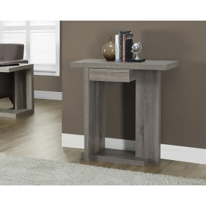 Monarch Specialties Dark Taupe Reclaimed-Look Hall Console Accent Table I 2459 - All