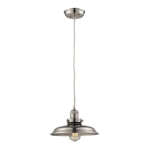 Elk Lighting Newberry Collection 1 Light Mini Pendant In Polished Nickel 55011 - All
