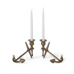 Go Home Pair of Anchor Candlesticks - All