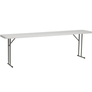 Flash Furniture 18 x 96 Granite White Plastic Folding Training Table Rb-1896-g - All