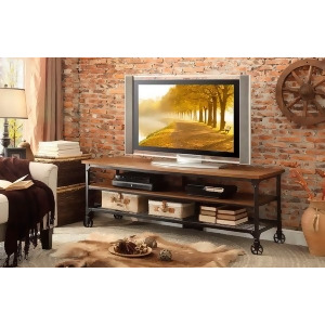 Homelegance Millwood 65 Inch Tv Stand in Distressed Ash - All