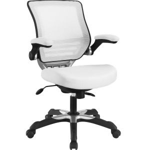 Modway Edge Vinyl Office Chair In White - All