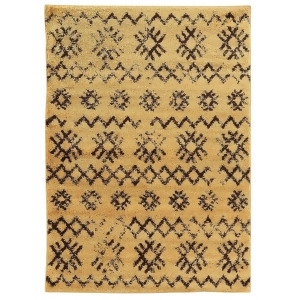 Linon Morocco Rug In Camel And Brown 3x5 - All