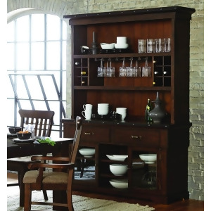 Homelegance Schleiger Buffet Hutch in Burnished Brown - All