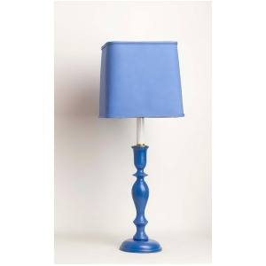 Yessica's Collection Indigo Blue Lamp With Indigo Square Shade - All