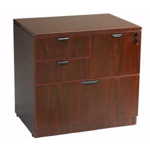 Boss Chairs Boss Combo Lateral File in Mahogany - All