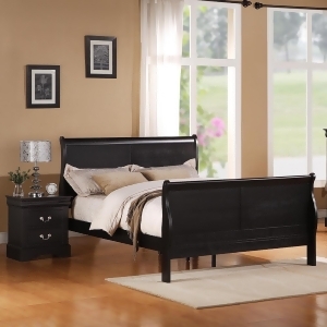 Standard Furniture Lewiston Black 2 Piece Panel Bedroom Set in Black - All