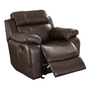 Homelegance Marille Rocking Reclining Chair in Brown Leather - All