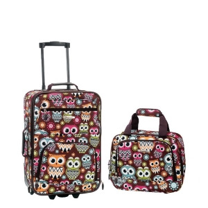 Rockland Owl 2 Piece Luggage Set - All