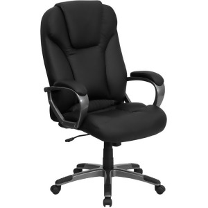 Flash Furniture High Back Black Leather Executive Office Chair Bt-9066-bk-gg - All