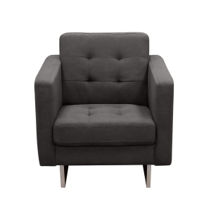 Diamond Sofa Opus Tufted Chair in Grey - All