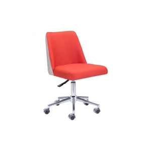 Zuo Season Office Chair Orange And Beige Set of 2 - All