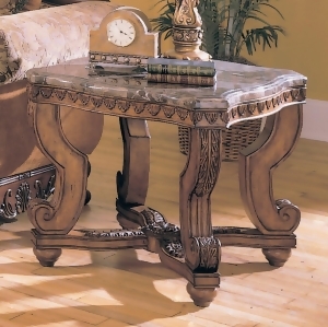 Homelegance Tarantula Square End Table w/ Marble Top - All