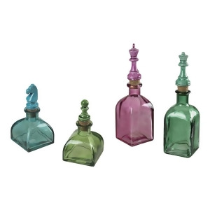 Sterling Industries 51-10056 Set Of 2 Chess Stopper Glass Jars - All