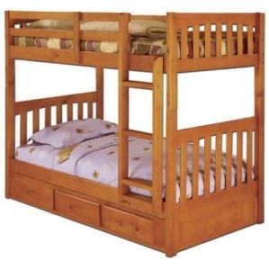 American Furniture Classics Twin/Twin Bunk Bed In Honey - All