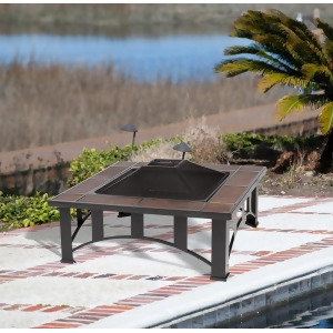 Well Traveled Living Tuscan Tile Square Fire Pit - All
