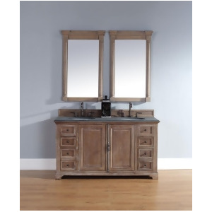 James Martin Providence 60 Double Vanity And Mirror Set In Driftwood - All