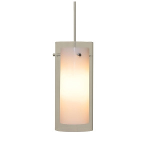 Alico Tubolaire 12V Pendant. White Opal Inner W/Clear Outer Glass / Sn Finish. - All