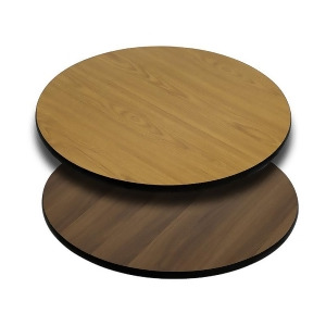 Flash Furniture 30 Round Table Top With Natural Or Walnut Reversible Laminate T - All