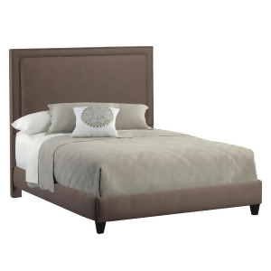 Leffler Brookside Upholstered Bed with Nail Heads in Lisburn Rattan - All