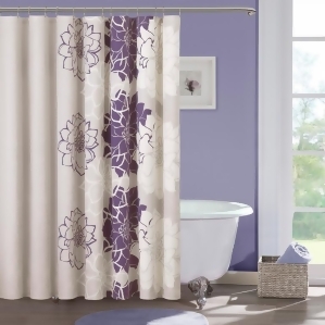 Madison Park Lola Shower Curtain In Purple - All