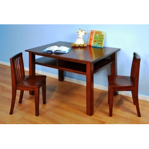 Afg Baby Newton Kids Table Chair Set in Mahogany - All