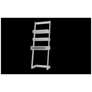 Manhattan Comfort Carpina Ladder Desk In White - All