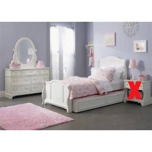Liberty Furniture Arielle Sleigh Bed Dresser Mirror in Antique White Finish - All