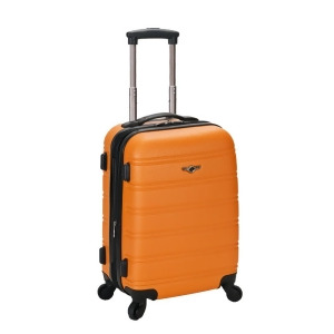 Rockland Orange Melbourne 20 Expandable Abs Carry On - All