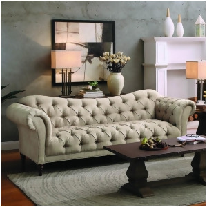 Homelegance St. Claire Sofa in Brown Fabric - All
