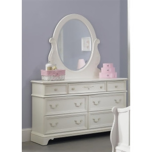 Liberty Furniture Arielle Dresser Mirror in Antique White Finish - All