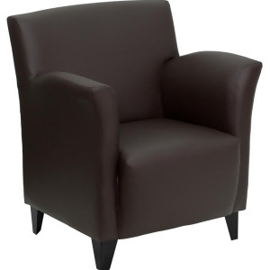 Flash Furniture Hercules Roman Series Brown Leather Reception Chair Zb-roman-b - All