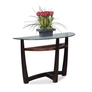 Bassett T1078-400/087 Elation Half-Moon Glass Top Console Table - All